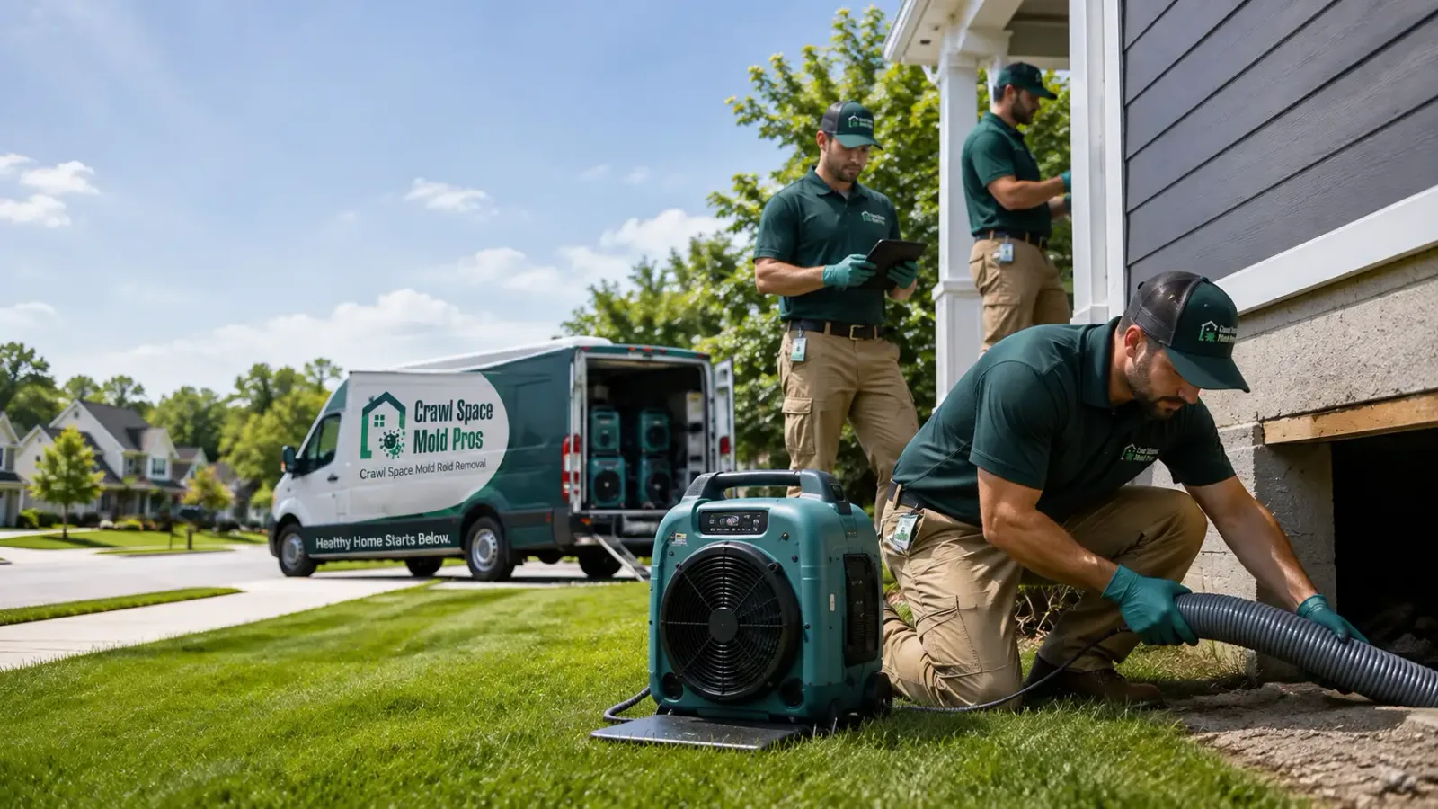 Crawl Space Mold Removal in Clive, IA